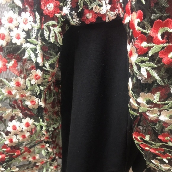 ANTHROPOLOGY HD in Paris Embroidered Emilia Women's Dress Sz 4 - Picture 9 of 11